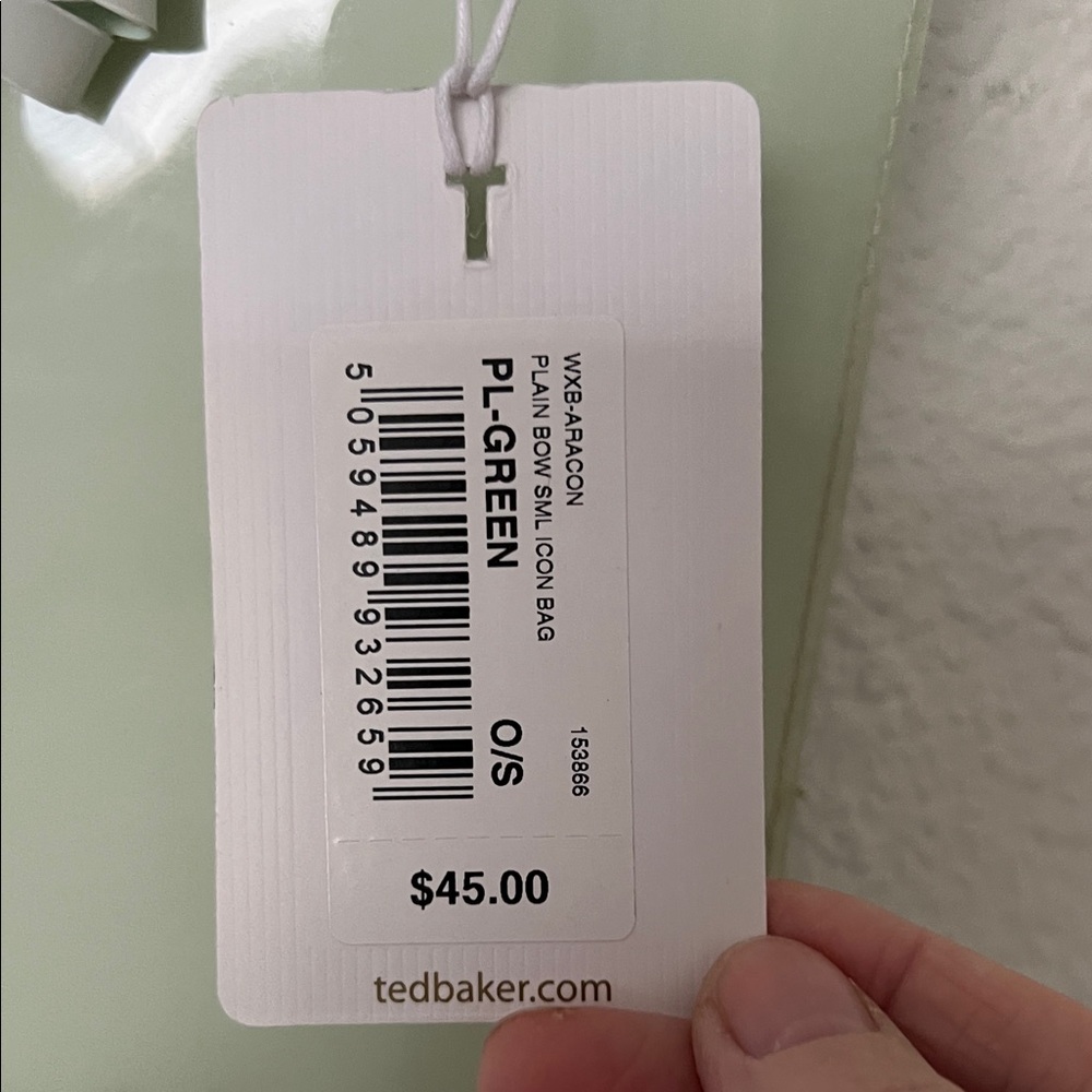 Ted Baker Light Green Mini Bag with Bow NWT - Picture 2 of 7